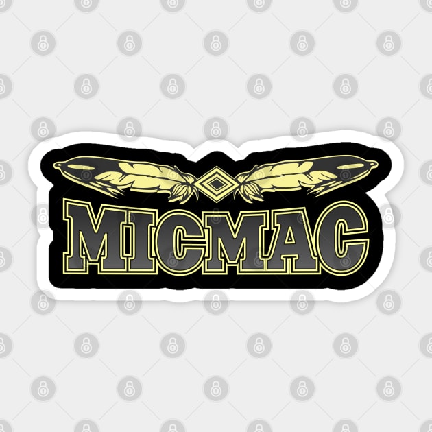 Micmac Tribe Sticker by MagicEyeOnly